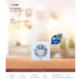 Quạt hút thông gió Senko H100 25W