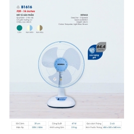 Quạt bàn Senko B1616 3 cánh 47W