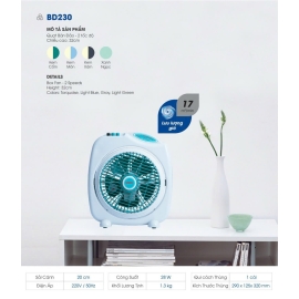 Quạt bàn đảo Senko BD230 5 cánh 28W