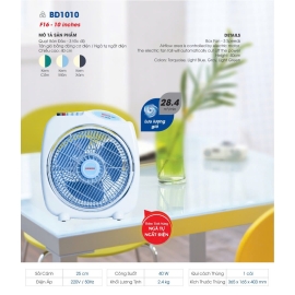 Quạt bàn đảo Senko BD1010 3 cánh 40W