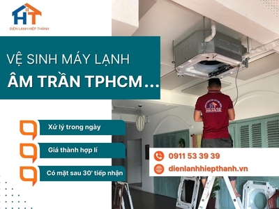 Vệ sinh máy lạnh âm trần
